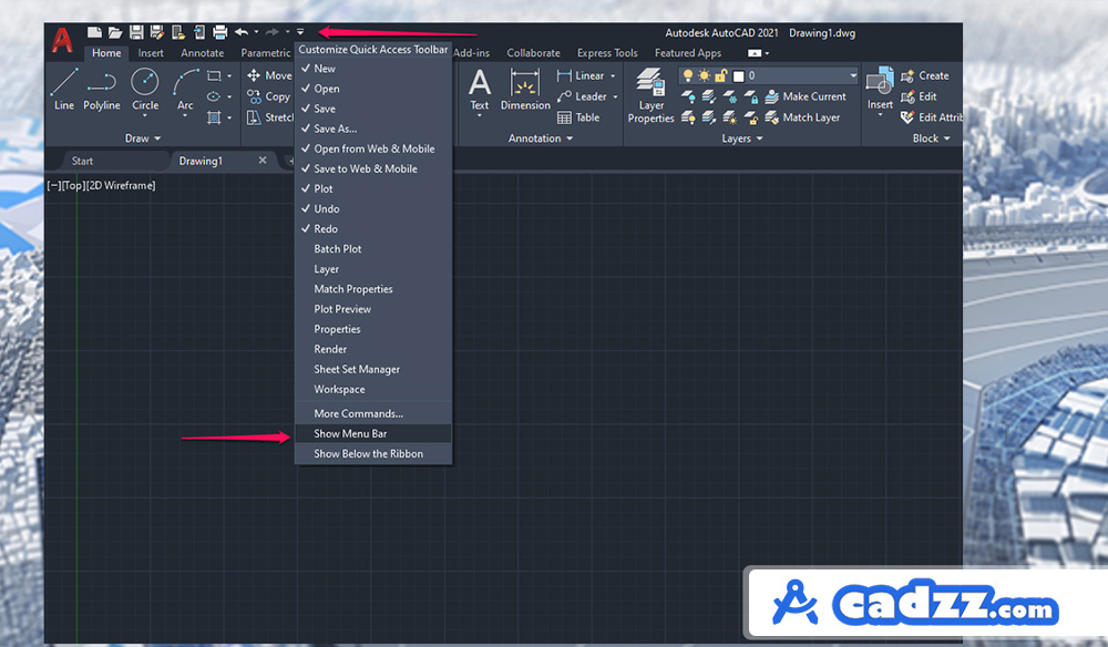 Hướng dẫn sử dụng AutoCAD 2021